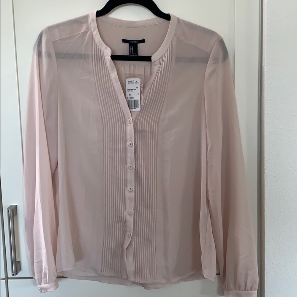 Soft pink blouse